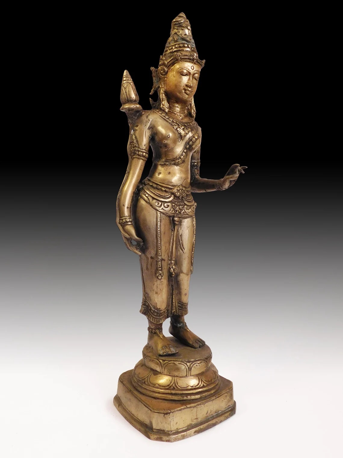 Antique Javanese Brass Devata