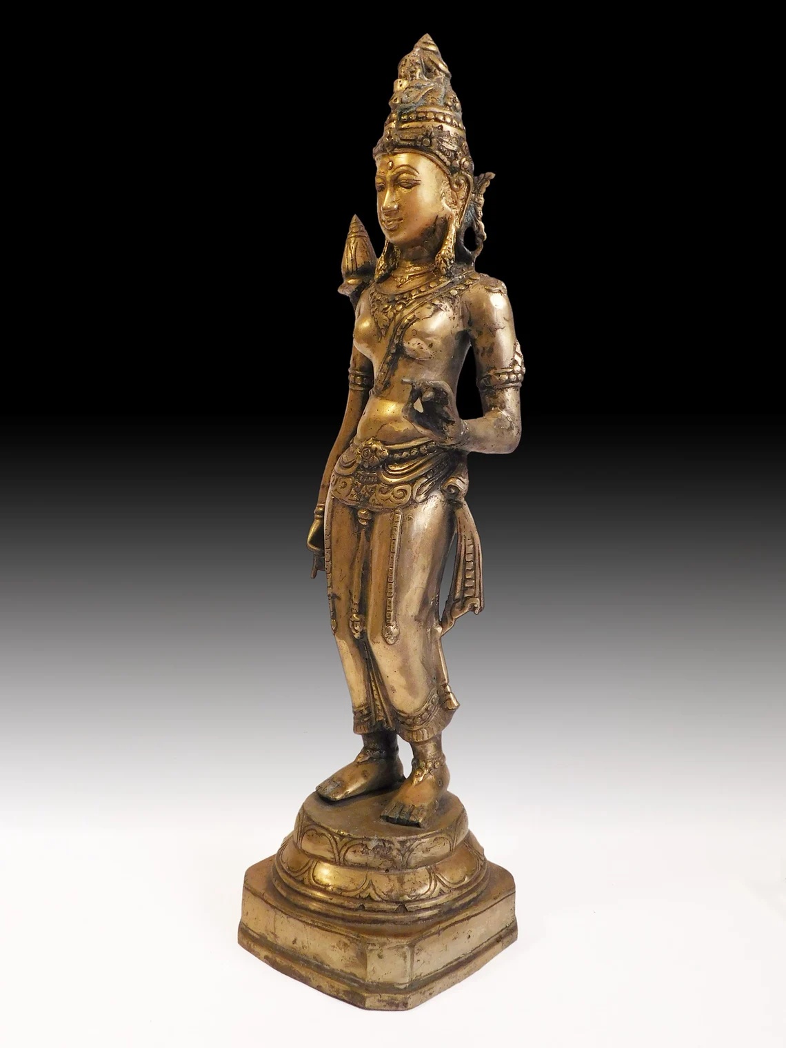 Antique Javanese Brass Devata