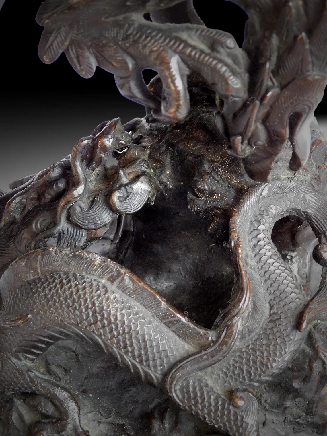 Antique Japanese Bronze Okimono