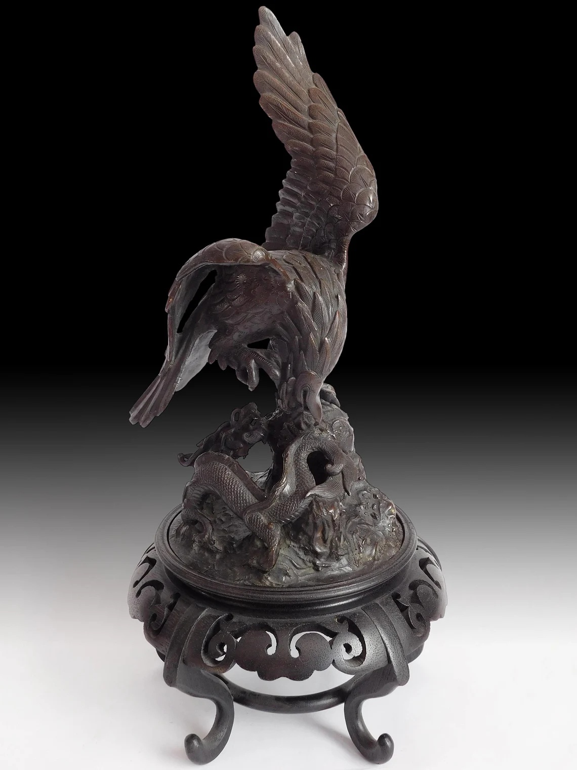 Antique Japanese Bronze Okimono