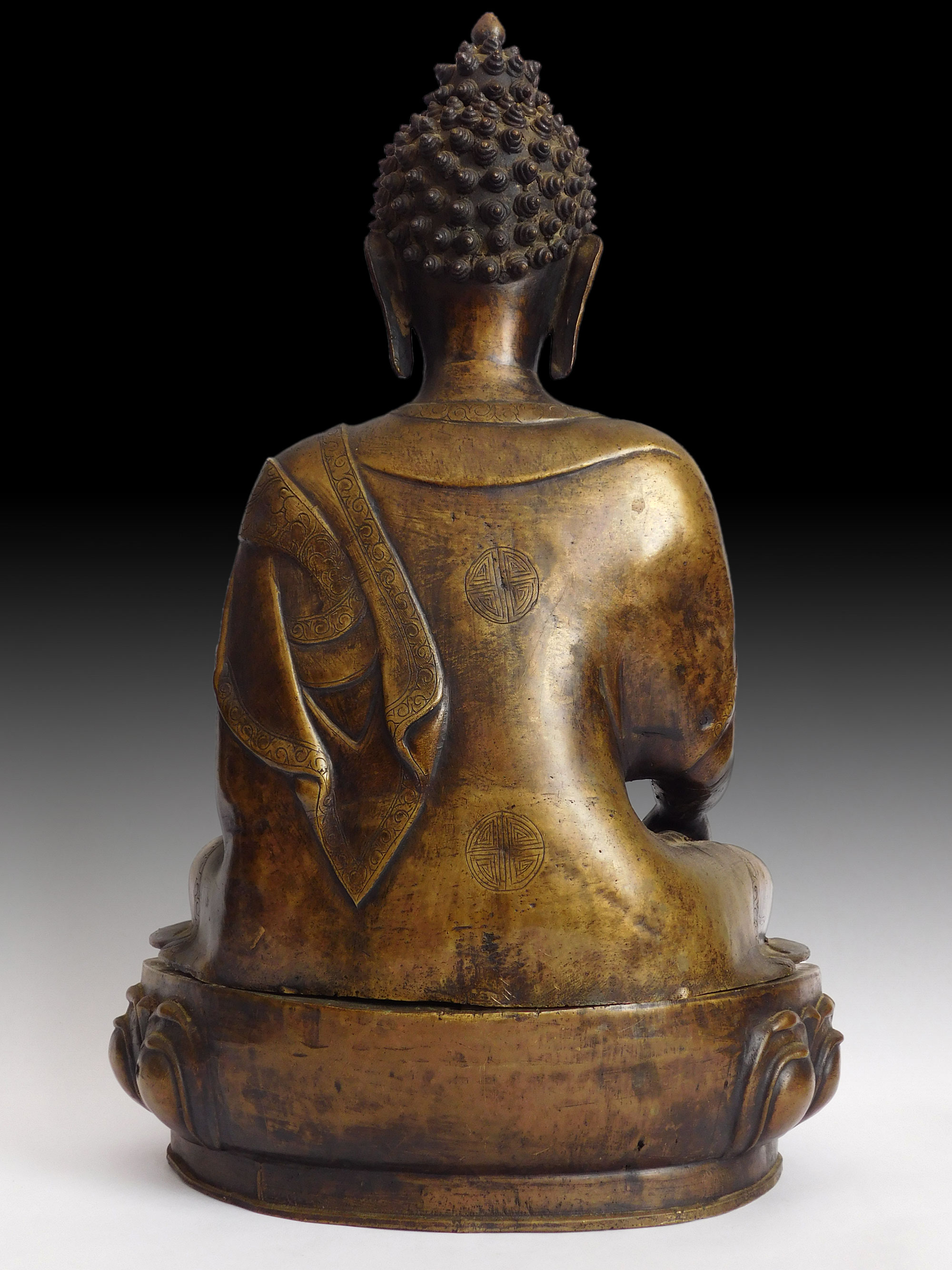 Antique Bronze Wisdom Buddha