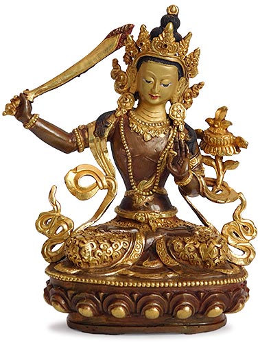 Gilt Bronze Manjushri