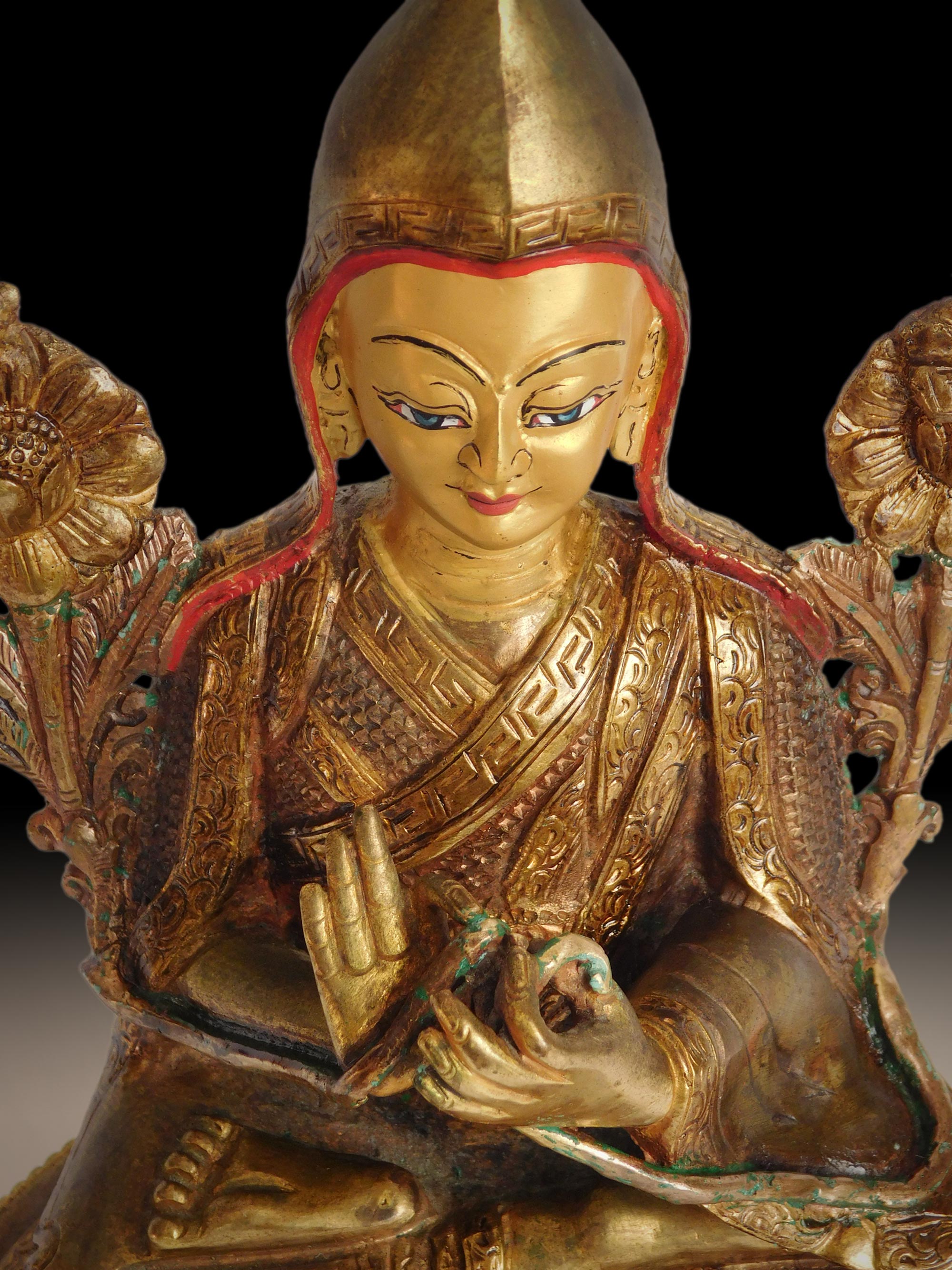 Tsongkhapa Bronze Statue