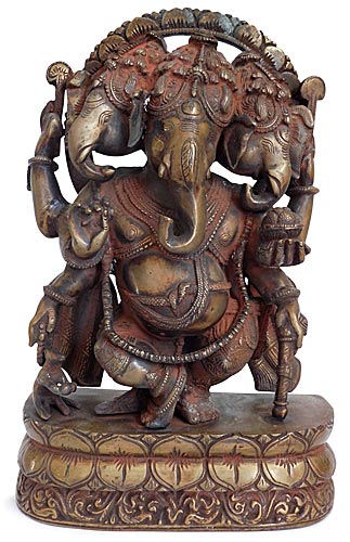 Three Headed Ganesha