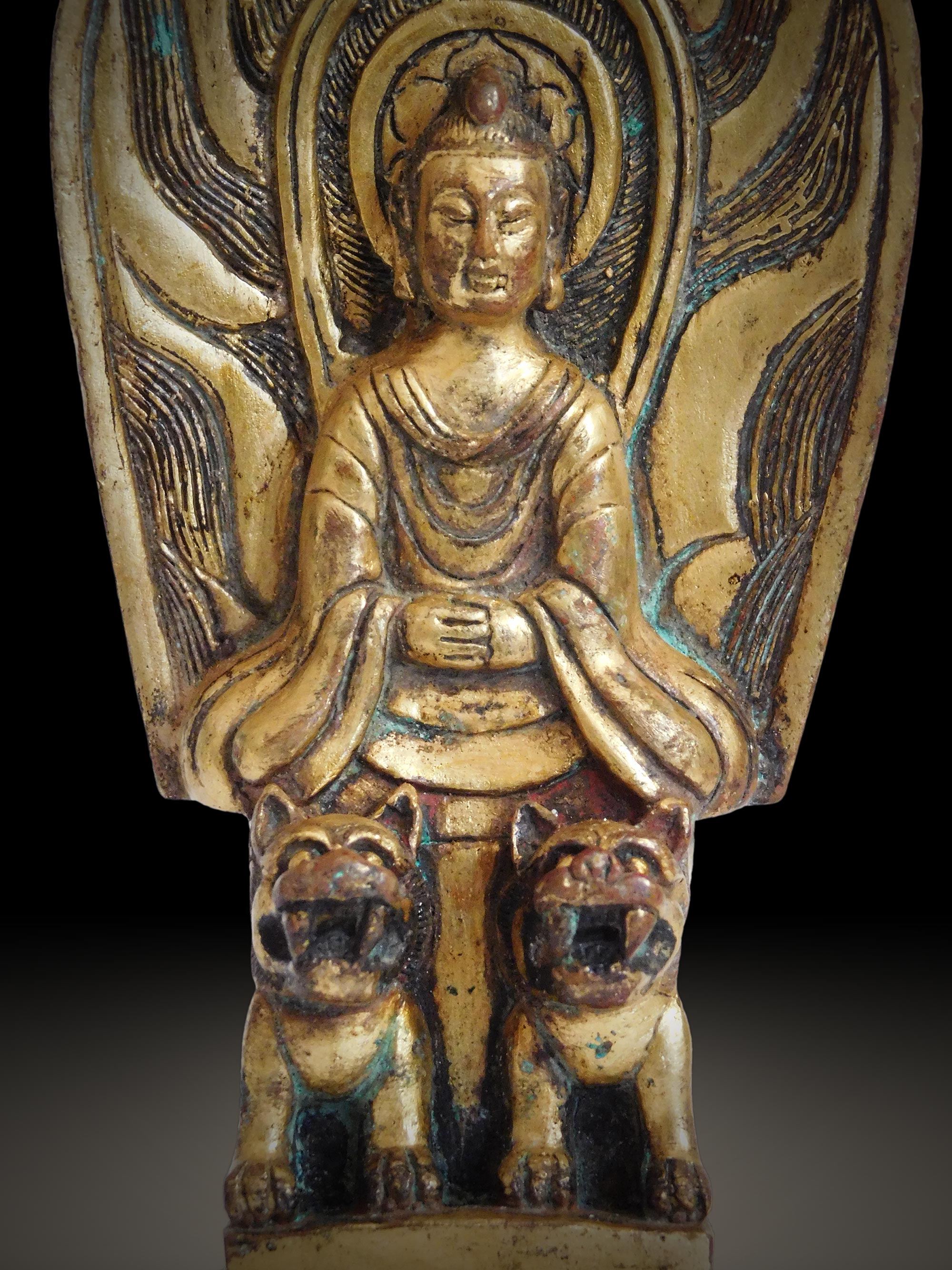 Lion Throne Maitreya Votive Buddha