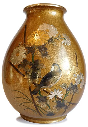 Murashido Gilt Bronze Vase
