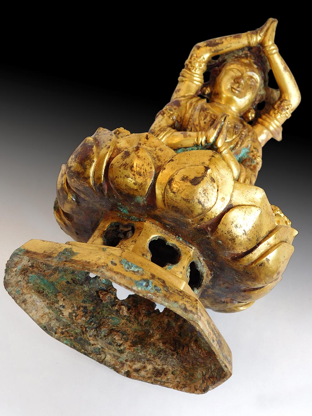 Antique Japanese Bronze Okimono