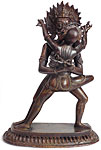 Vairasattva Yub Yum Bronze Statue 