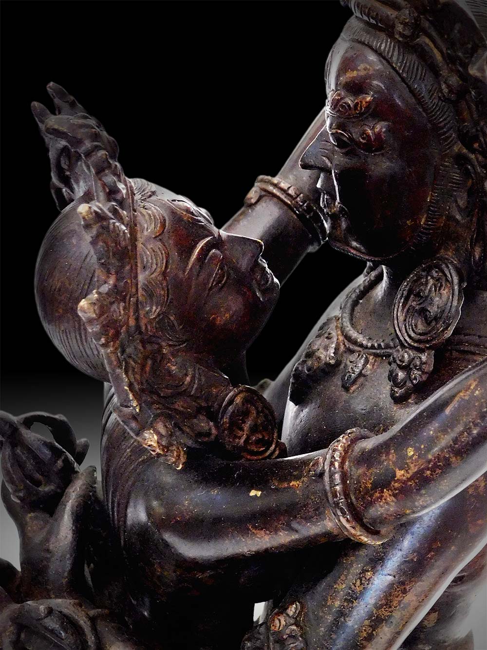 Antique Yab Yum Statue