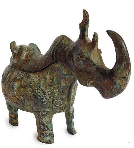 Shang Rhino Gong Vessel