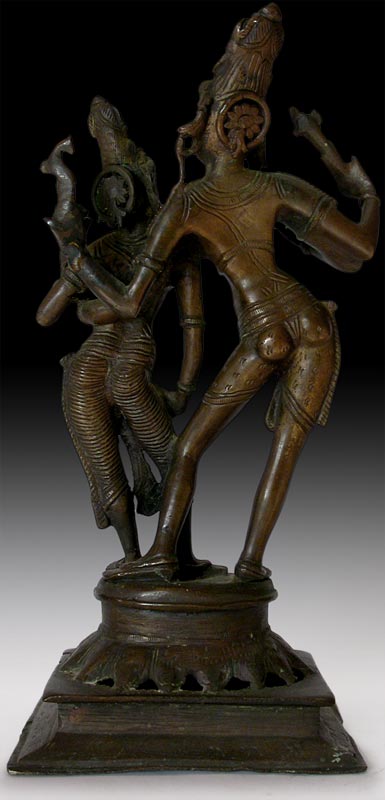 Shiva and Parvati  back