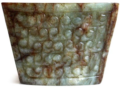 Neolithic Jade Cong Toggle Netsuke
