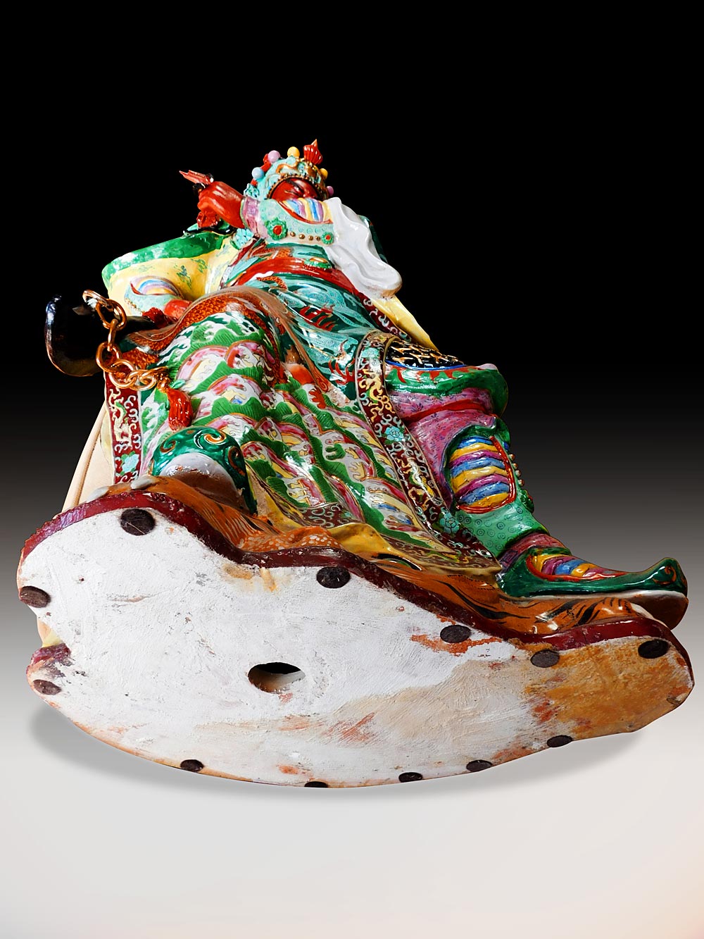 Porcelain Guan Yu Statue