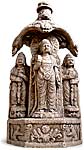 Maitreya Trinity Marble Stele