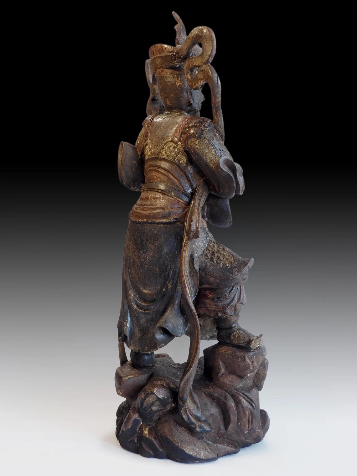 Antique Camphor Wood Deva King
