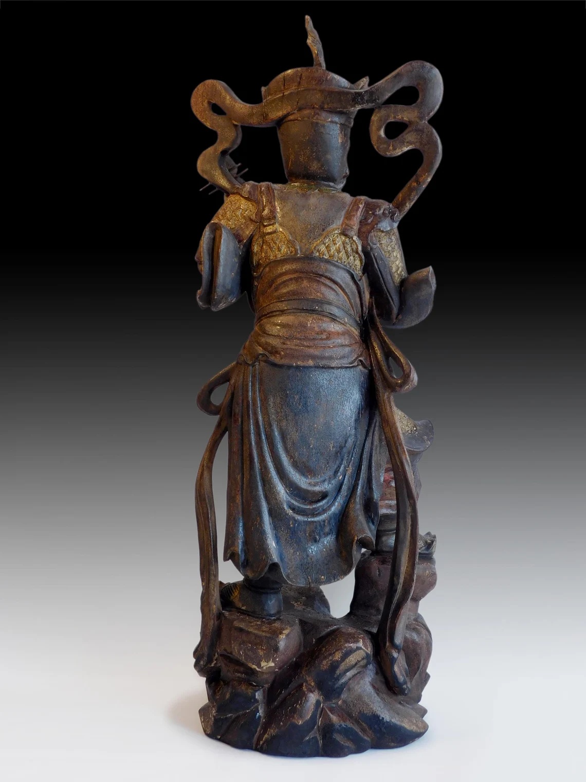 Antique Camphor Wood Deva King