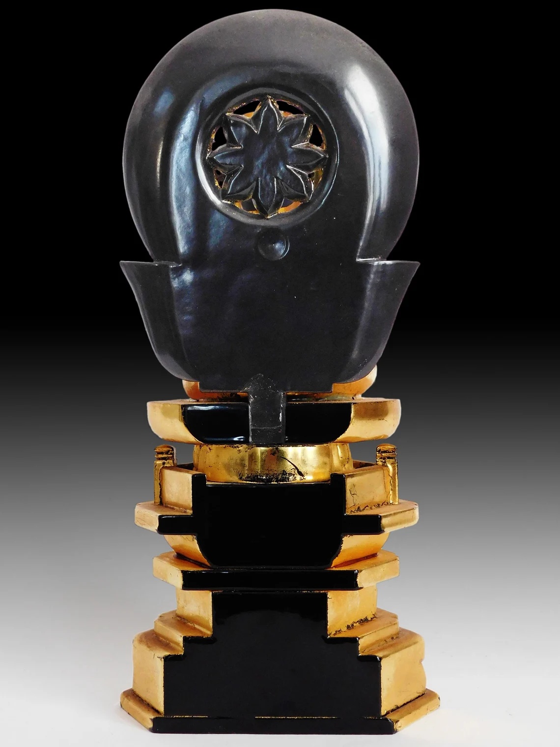 Vairocana Gilt Wood Buddha Statue