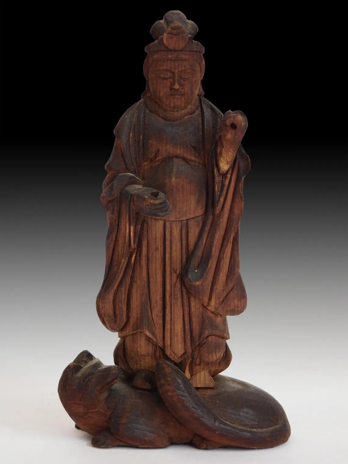 Mother Goddess of Prosperity Inari Okami Antique Japanese Zushi Shrine 稲荷大神社